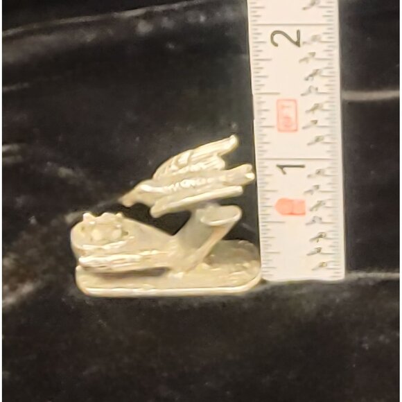 Vintage Cuteri Pewter Bird on Nest with Babies - Picture 9 of 9